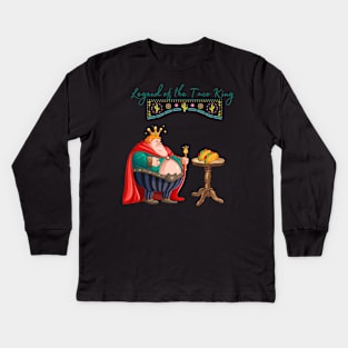 Legend of the taco king Kids Long Sleeve T-Shirt